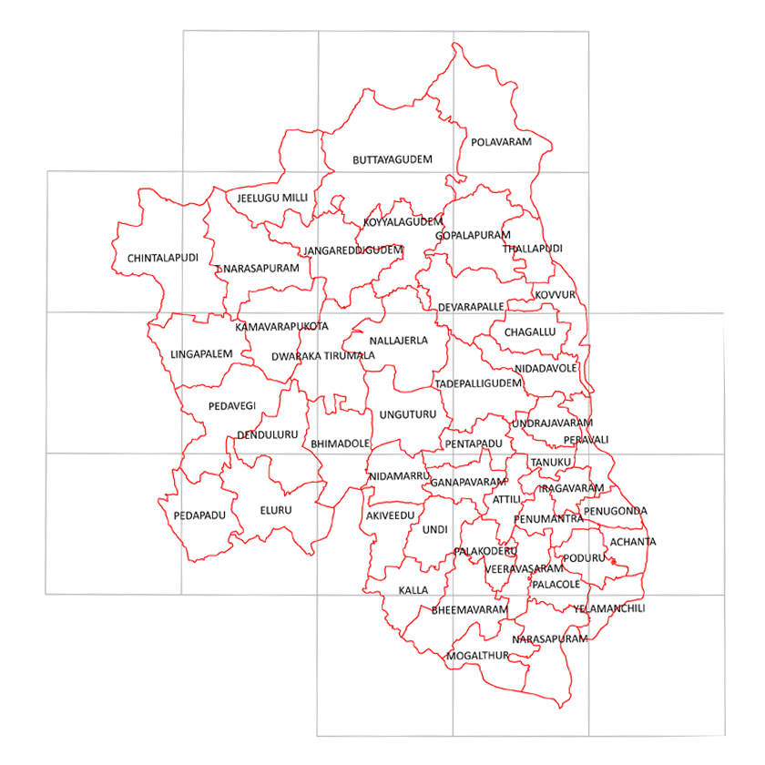 Storm surge inundation map for cyclone with wind speed
